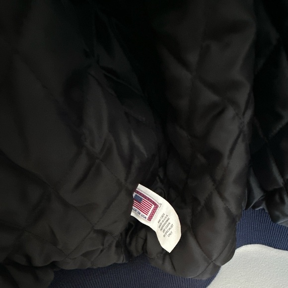 Late Show David Letterman Wool Varsity Jacket Made USA Size L Golden Bear - Picture 10 of 12